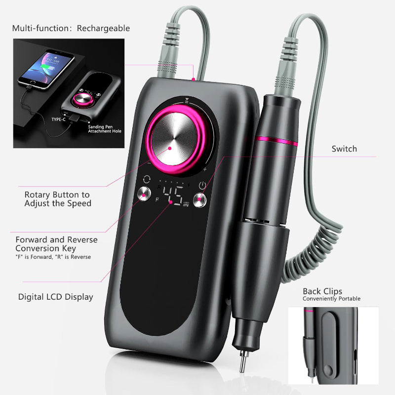 Professional Rechargeable Nail Polisher